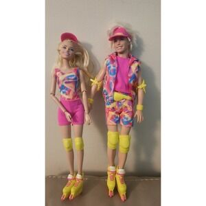 Mattel Barbie The Movie Barbie & Ken Doll Set Rollerblading Roller Skating